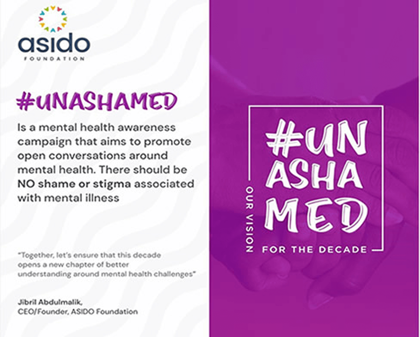 Unashamed Campaign Launched