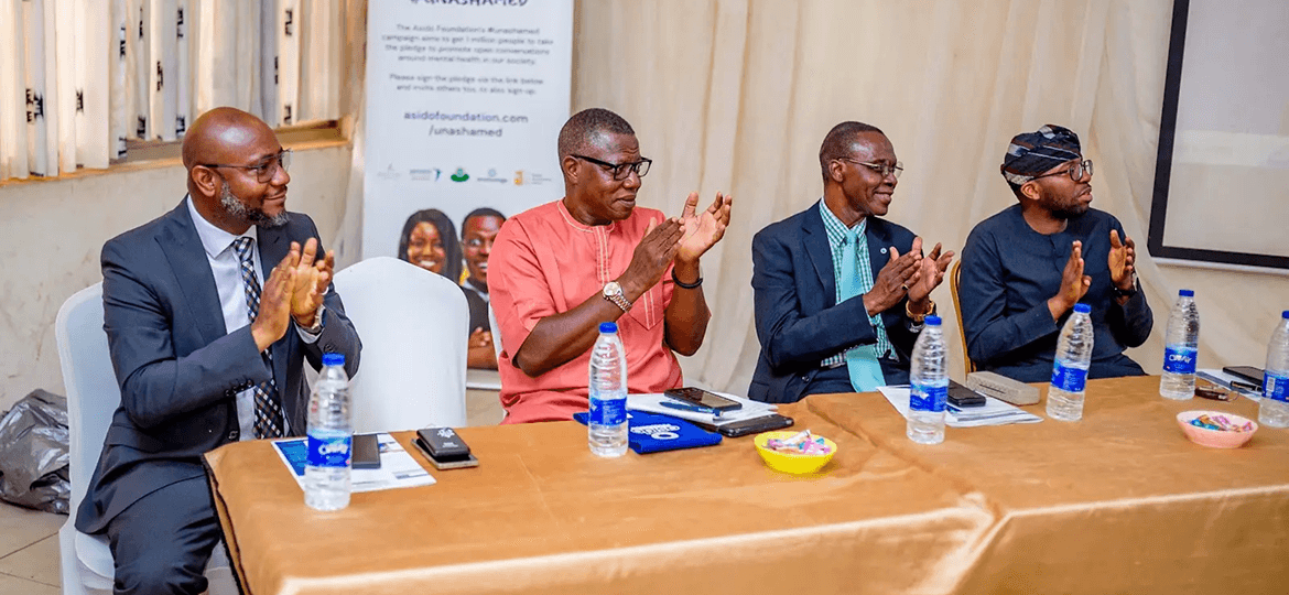 Asido Foundation team members at a mental health awareness event